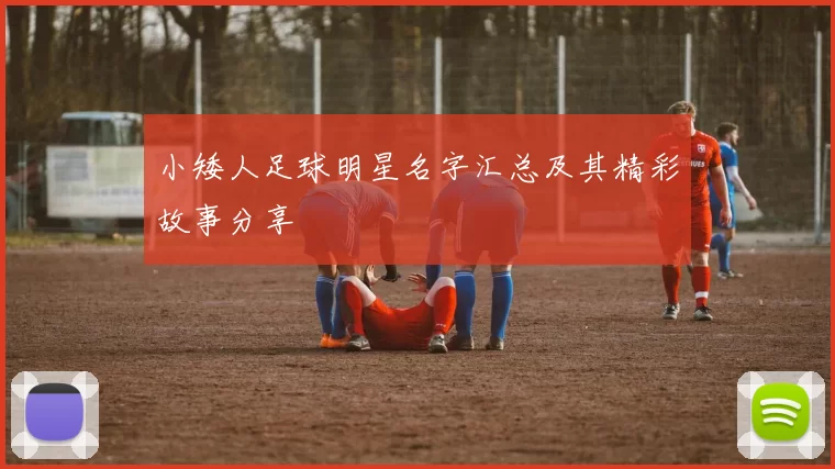 小矮人足球明星名字汇总及其精彩故事分享