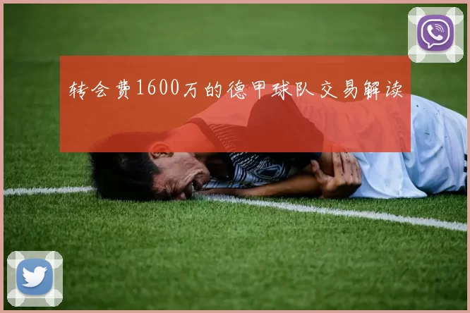 转会费1600万的德甲球队交易解读