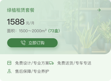 1588元/月绿植租赁套餐